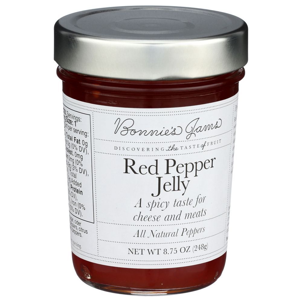 Bonnies Jams Red Pepper Jelly, 8.75 Ounce -- 6 Per Case