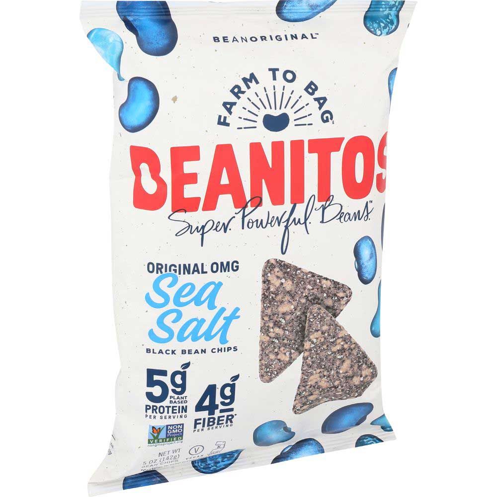 Beanitos Original Omg Sea Salt Black Bean Chips, 5 Ounce -- 6 Per Case