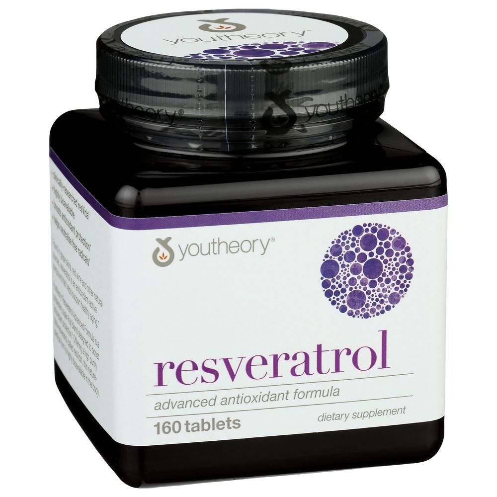 Youtheory Resveratrol Tablets, 160 Count