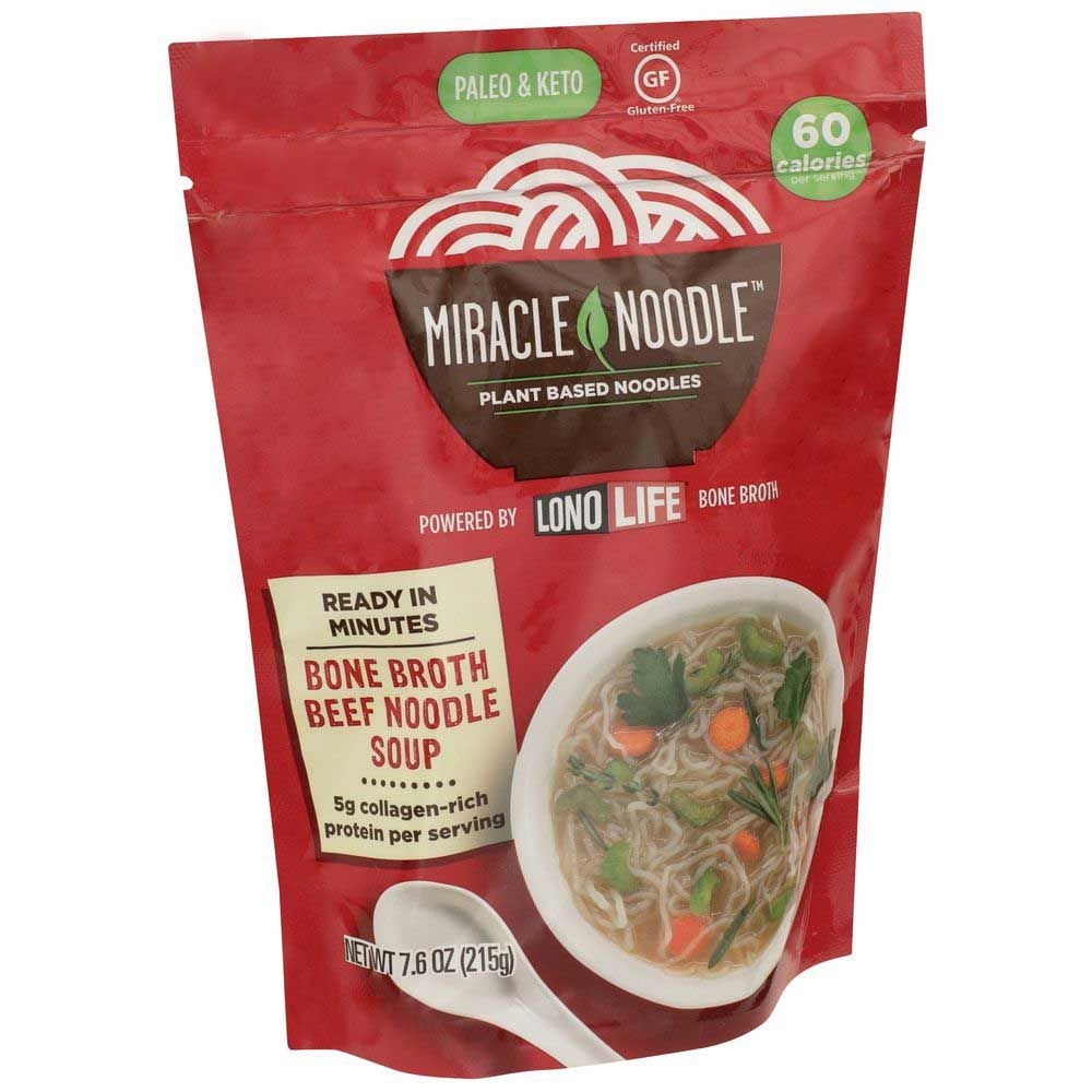 Miracle Noodle Bone Broth Beef Noodle Soup, 7.6 Ounce -- 6 Per Case
