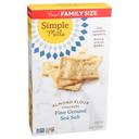 Simple Mills Fine Ground Sea Salt Almond Flour Crackers - Family Size Box, 7 Ounce -- 6 per case