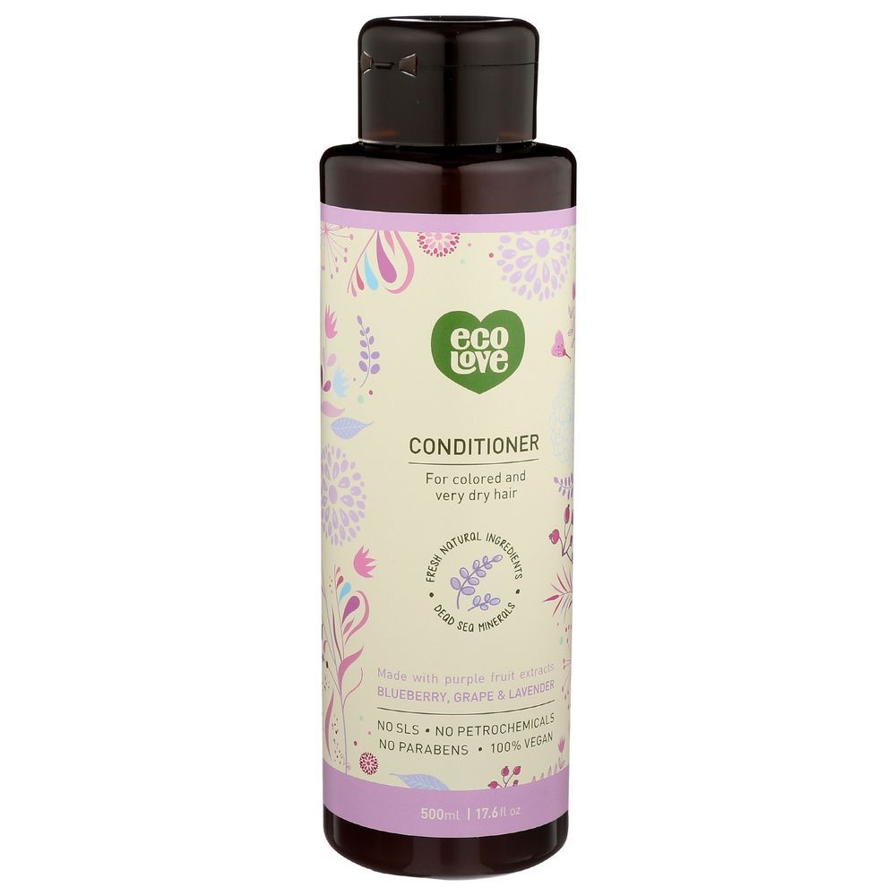 Ecolove Purple Fruit Conditioner For Colored And Very Dry Hair, 17.6 Ounce
