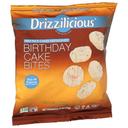 Drizzilicious Mini Birthday Cake Bites Rice Cake, 0.74 Ounce -- 80 per case
