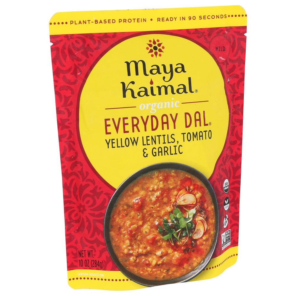 Maya Kaimal Yellow Lentils with Tomato and Garlic Everyday Dal, 10 Ounce -- 6 per case
