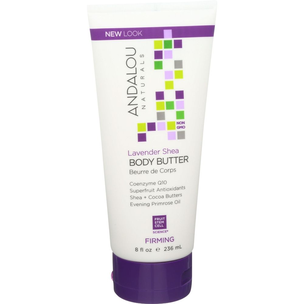 Andalou Naturals Lavender Shea Firming Body Butter, 8 Ounce