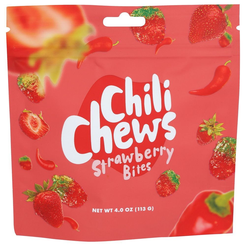 Chili Chews Strawberry Bites, 4 Ounce -- 6 Per Case