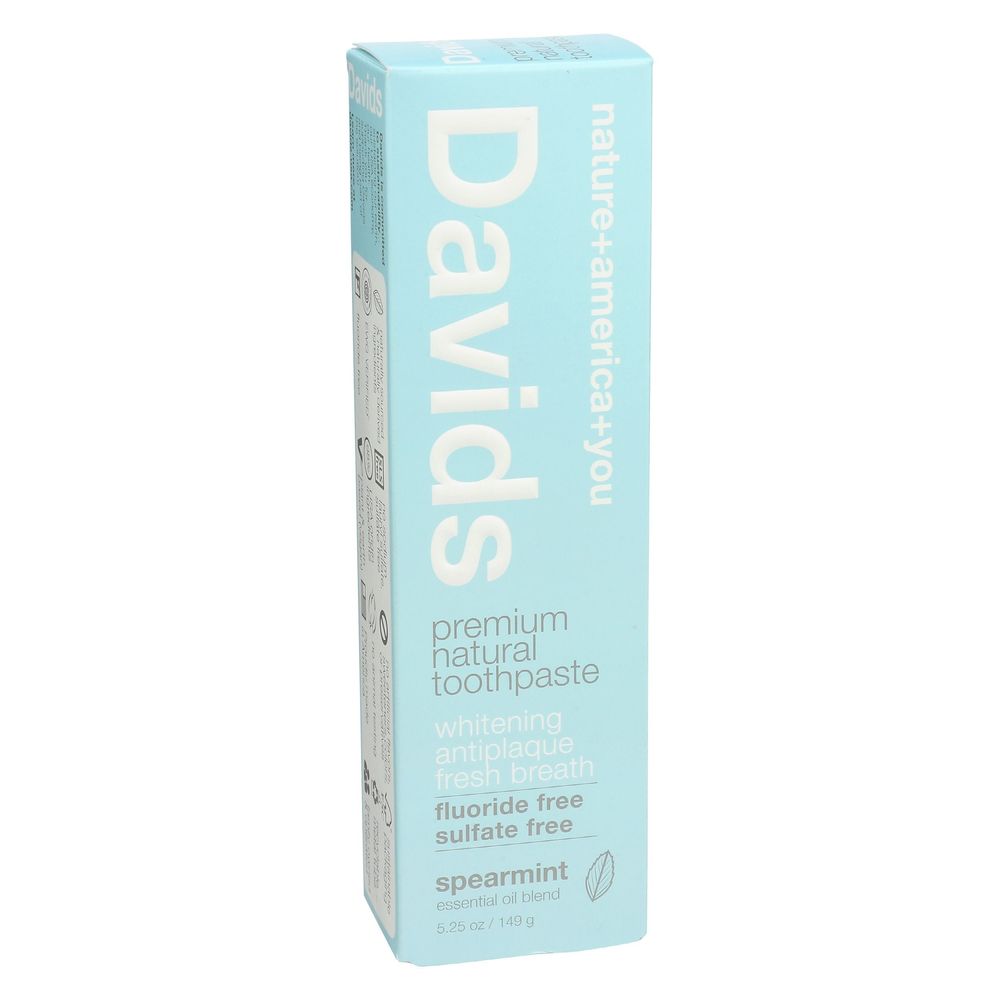 Davids Natural Spearmint Toothpaste, 5.25 Ounce