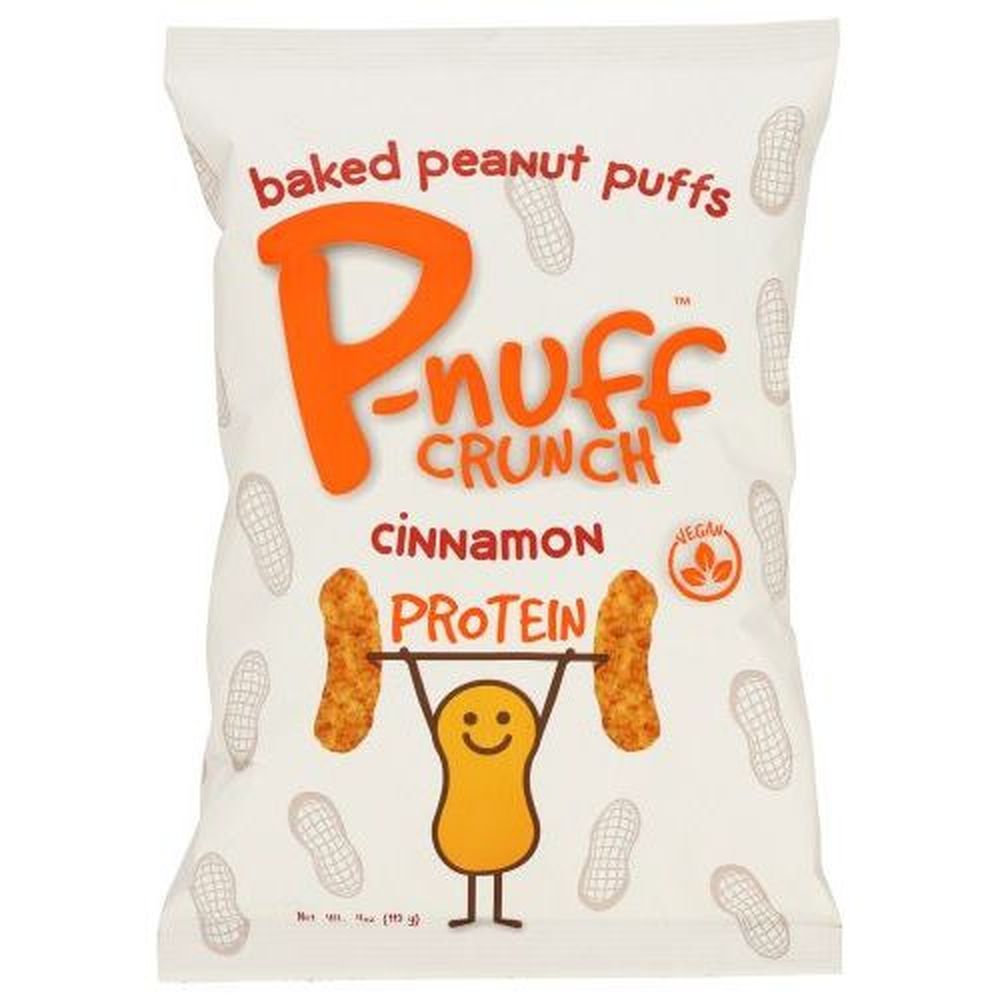 Pnuff Cinnamon Baked Peanut Puffs, 4 Ounce -- 6 Per Case