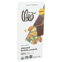 Theo Organic Almond Brittle 55 Percent Dark Chocolate Bar, 3 Ounce -- 12 per case