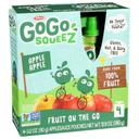 GoGo SqueeZ Apple Apple Natural Apple Sauce, 12.8 Ounce -- 12 per case