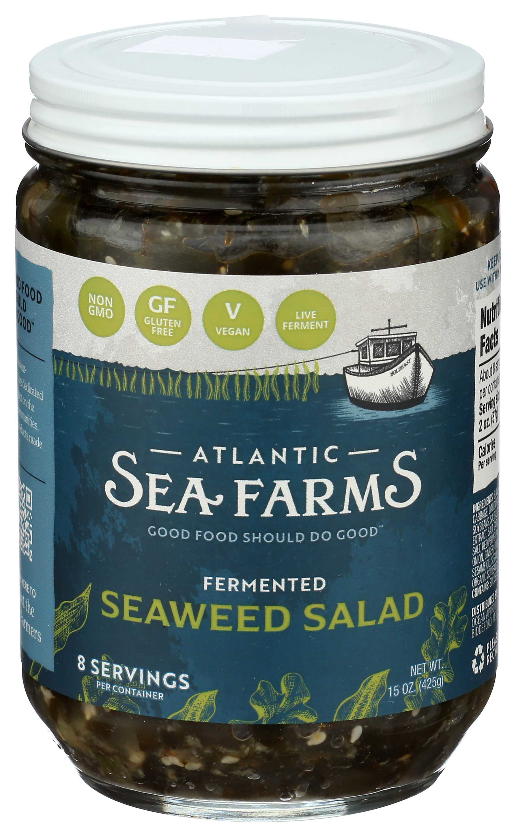 Atlantic Sea Farms Fermented Seaweed Salad, 15 Ounce -- 6 Per Case