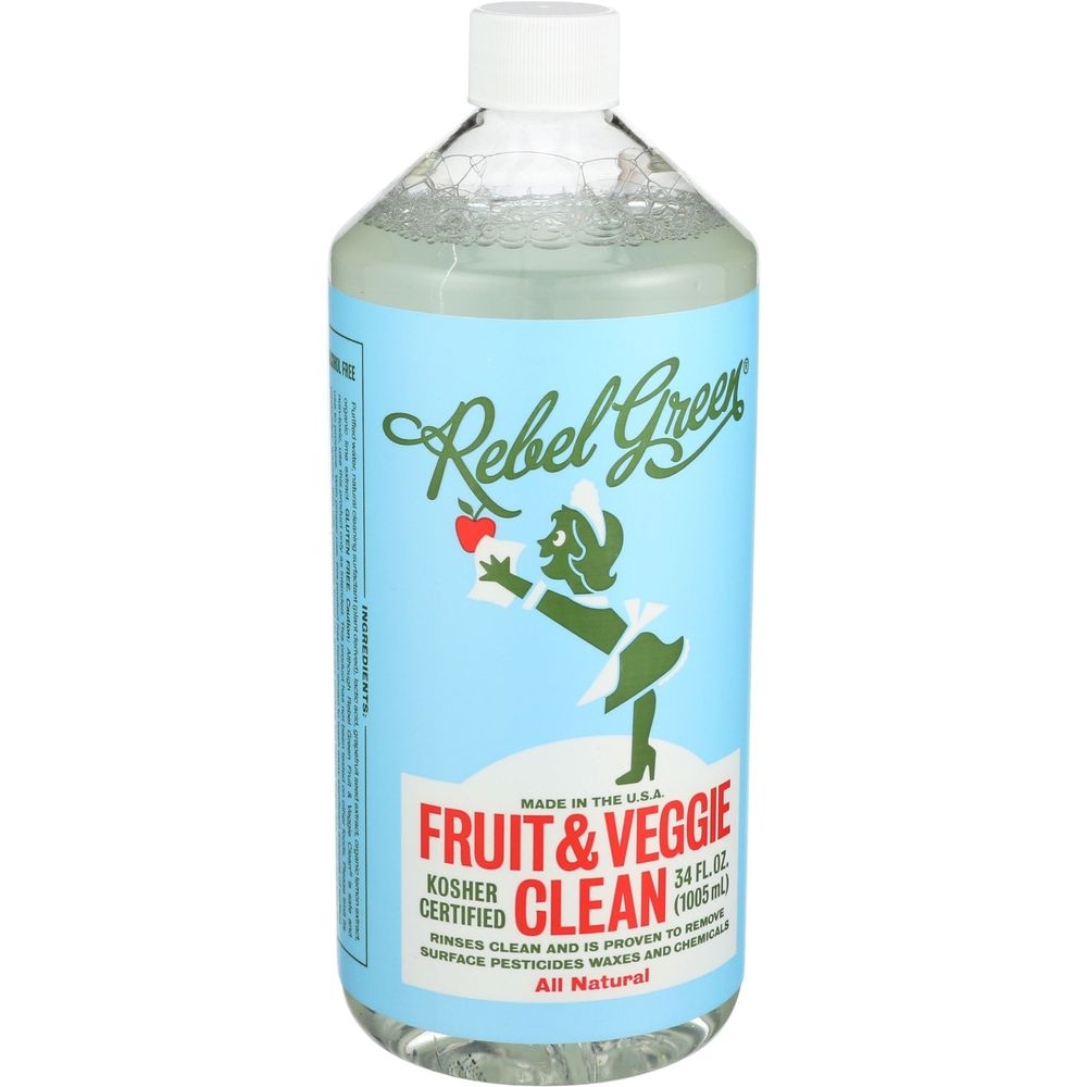 Rebel Green Fruit and Veggie Cleaner, 34 Ounce Refill -- 12 per case