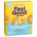 Feel Good Foods Cream Cheese Stuffed Plain Mini Bagel, 8 Ounce -- 9 per case.