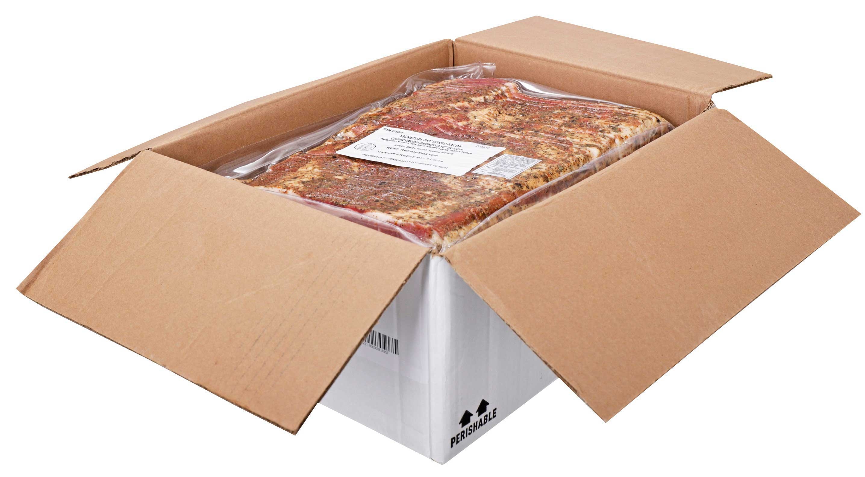 Tender Belly Signature Uncured Bacon, 5 Pound -- 4 per case