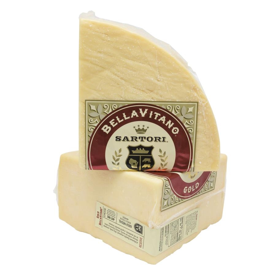 Bellavitano Gold 1/4 Wheel Cheese, 5 Pound -- 4 per case.
