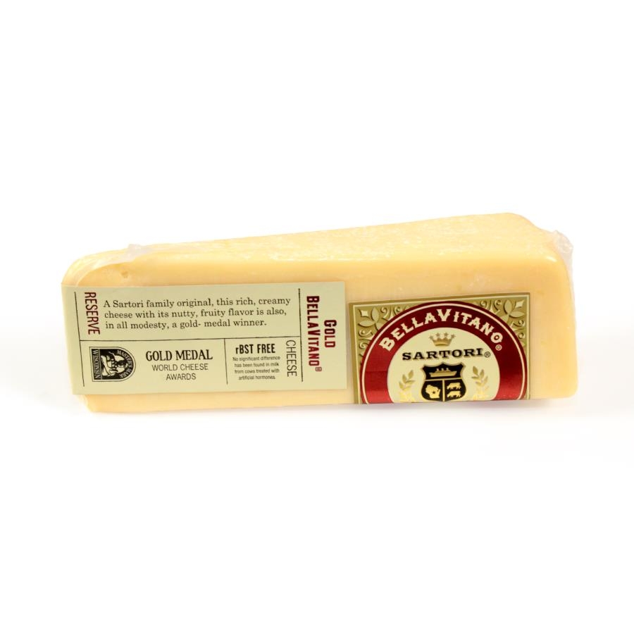 Sartori Reserve BellaVitano Gold Cheese Wedge, 5 Ounce -- 12 per case.