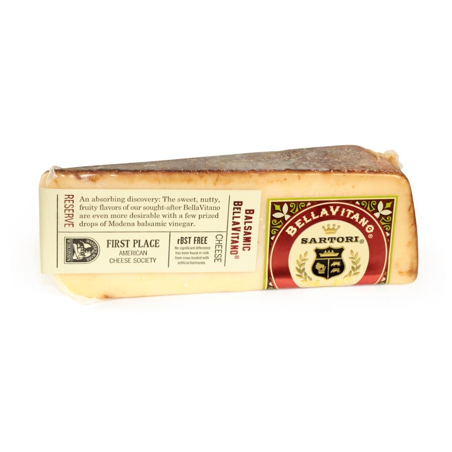 Sartori Reserve Balsamic BellaVitano Cheese Wedge, 5 Ounce -- 12 per case.