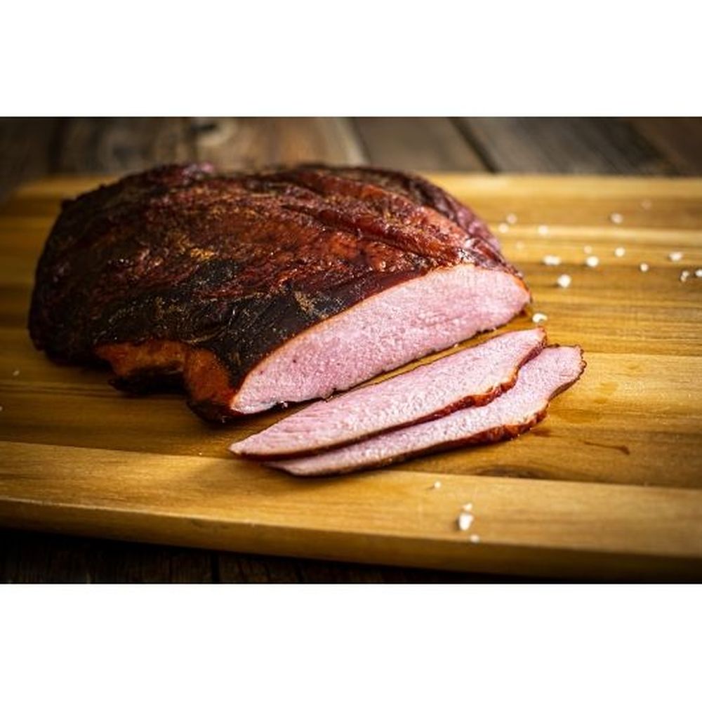 Double L Ranch Naturally Hardwood Smoked Honey Glazed Bottom Round Ham, 7 Pound -- 2 per case
