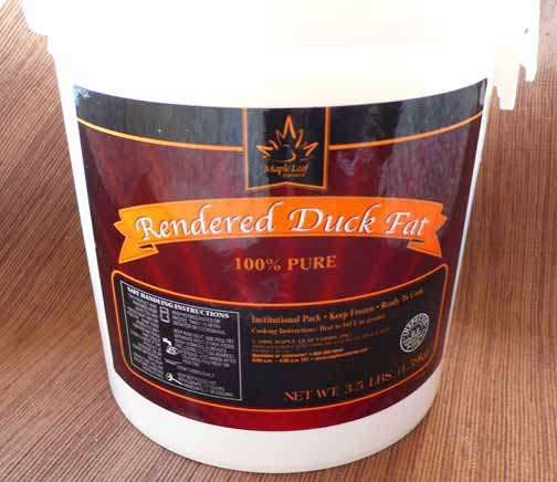 Maple Leaf Farms Rendered Duck Fat, 3.5 pound -- 3 per case