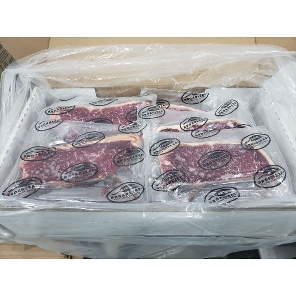 Broadleaf Grass Federated New York Beef Strip, 11 Ounce -- 12 per case