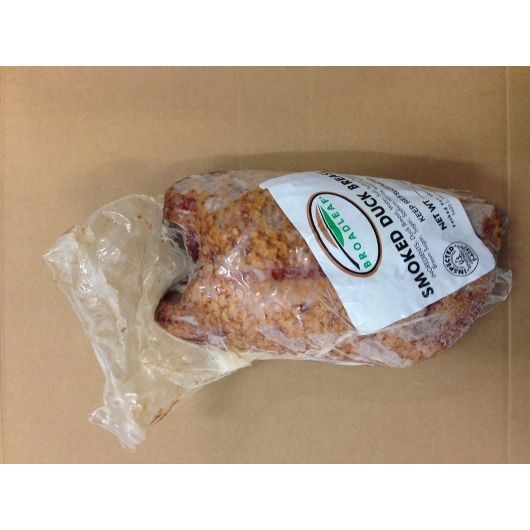 Broadleaf Boneless Skin-on Smoked Cooked Duck Breast, 2 Pound -- 7 Per Case