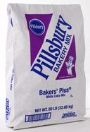 Pillsbury Baker's Plus White Cake Bakery Mix, 50 Pound