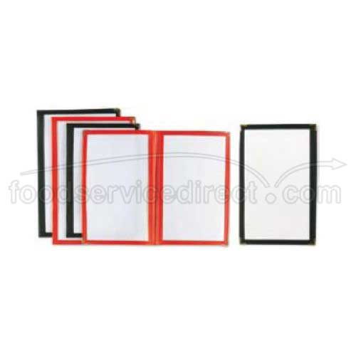 Alegacy Red Double Menu Cover, 6 1/2 X 9 Inch