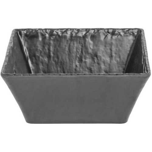 Cal-mil Melamine Black Faux Slate Square Bowl, 9.5 X 9.5 X 4 Inch -- 3 Per Case