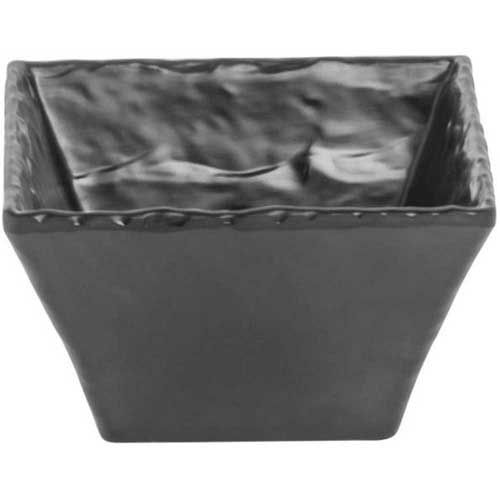 Cal-mil Melamine Black Faux Slate Square Bowl, 5 X 5 X 2.875 Inch -- 3 Per Case