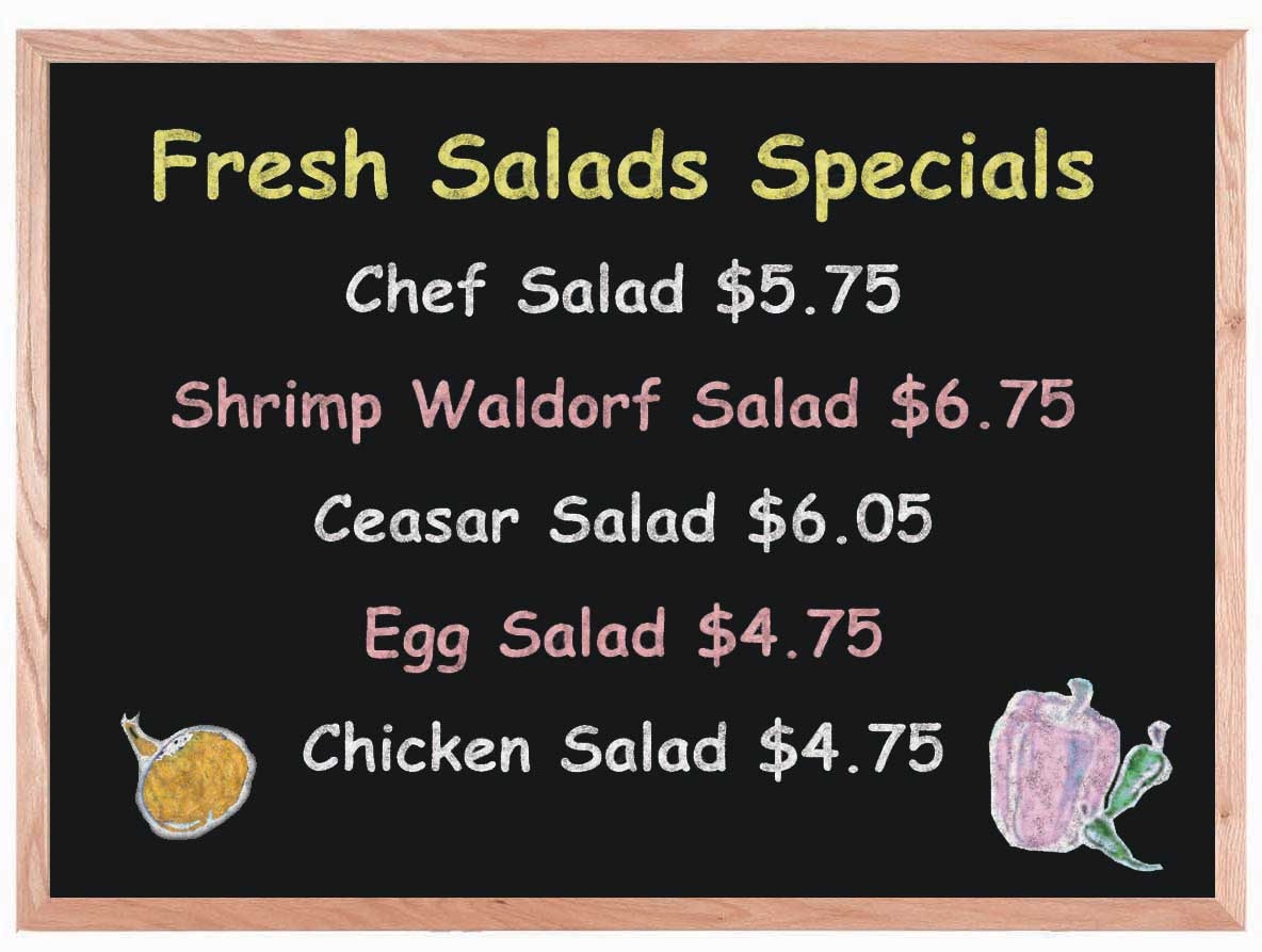 Aarco Black Chalk Board with Solid Red Oak Frame, 36 x 48 inch