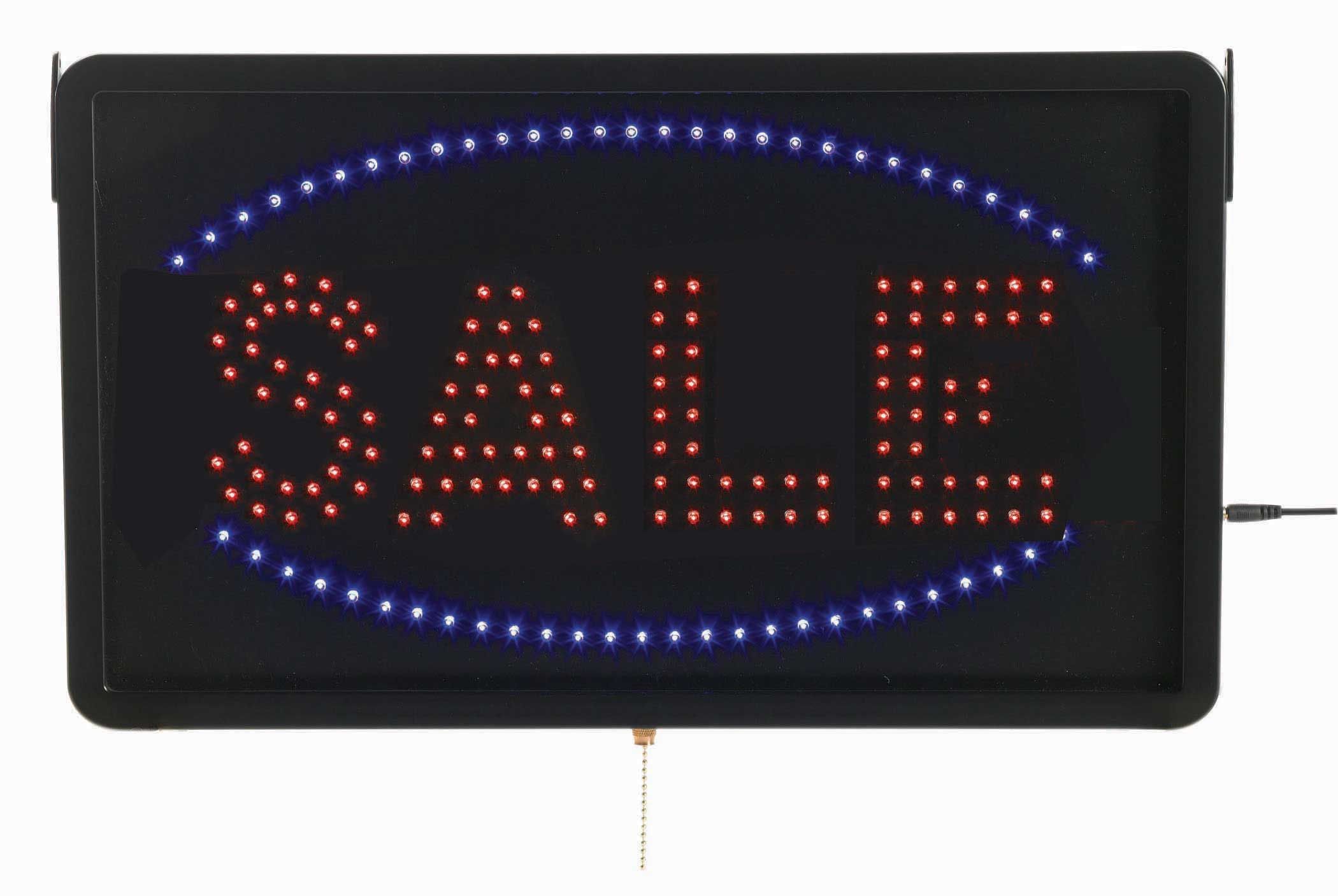Aarco Black High Visibility Large Sale Led Sign, 13 X 22 Inch