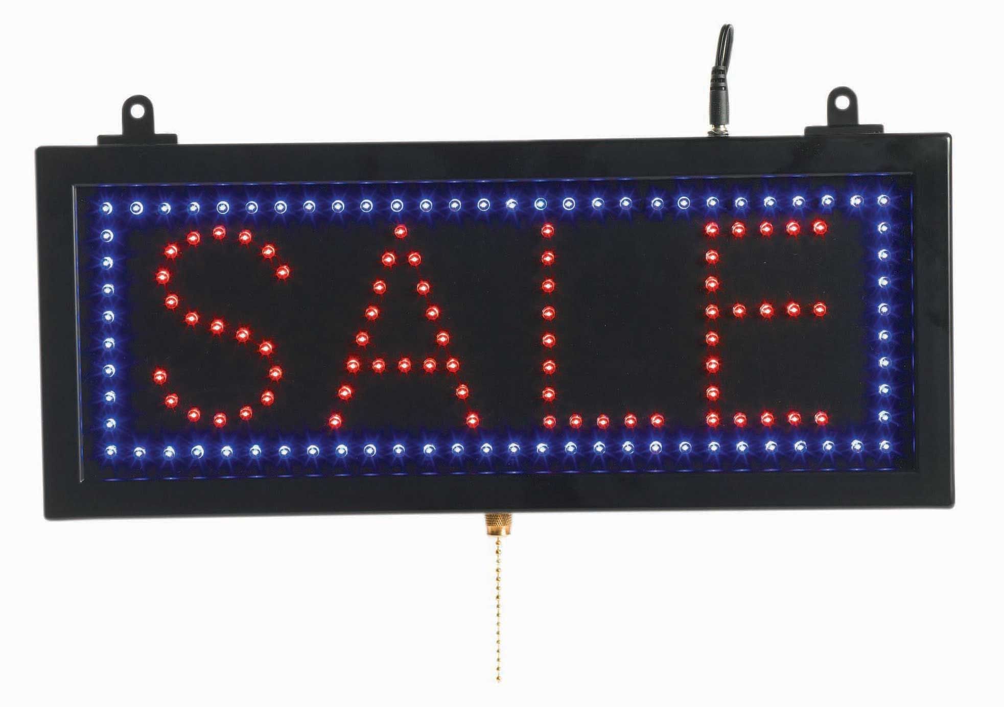 Aarco Black High Visibility Small Sale Led Sign, 6 3/4 X 16 1/8 Inch