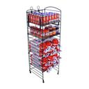 Mobile Merchandisers Radius Top 5-Shelf Fold-Up Matte Black
