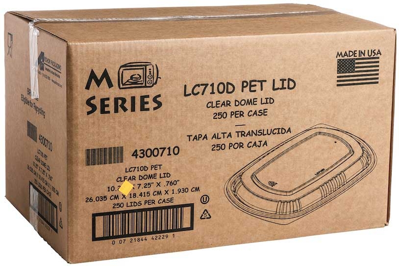 Anchor Packaging Microraves Clear Dome Lid Only -- 250 Per Case