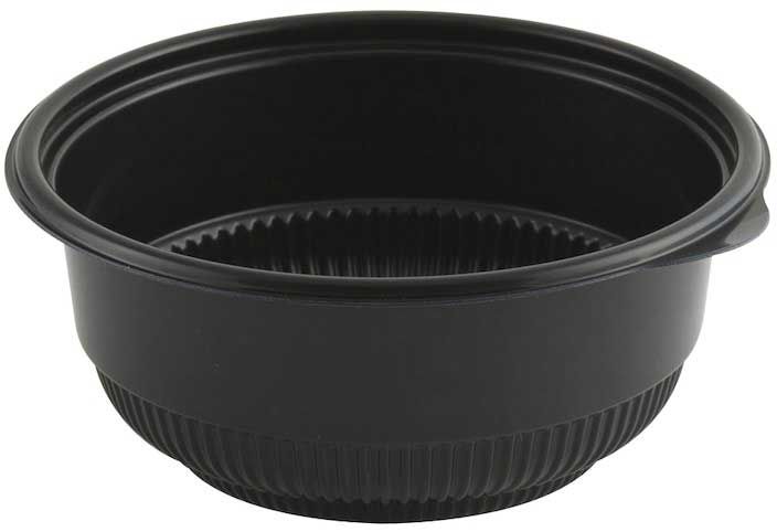 Anchor Packaging Incredi Bowl Black Polypropylene Round Soup Bowl, 20 Ounce Capacity -- 250 Per Case