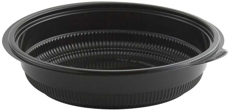 Anchor Packaging Incredi Bowl Black Polypropylene Round Bowl, 32 Ounce Capacity -- 150 Per Case