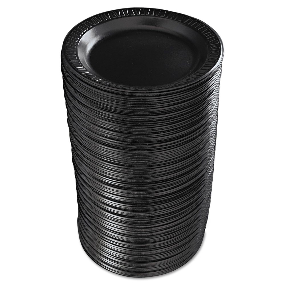Quiet Classic Black Eps Plate, 9 Inch Width -- 500 Per Case