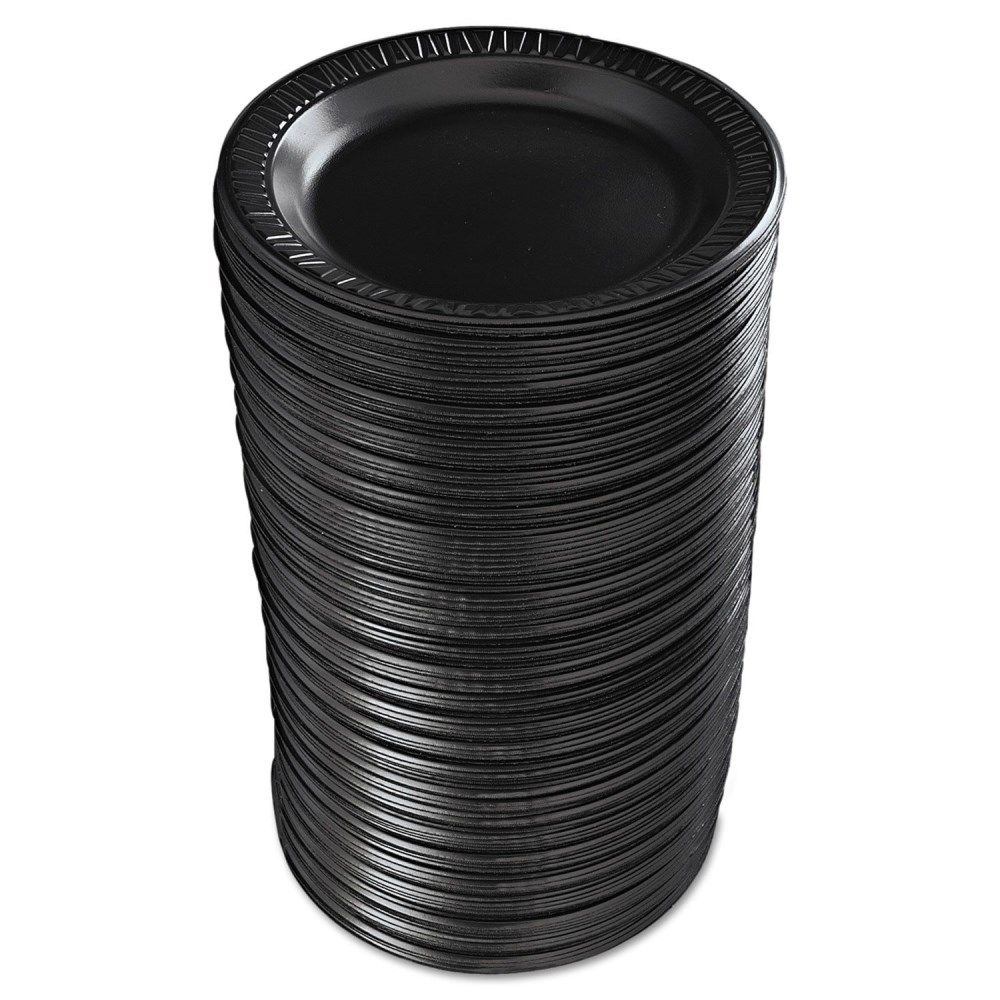 Quiet Classic Black Eps Plate, 9 Inch Width -- 500 Per Case
