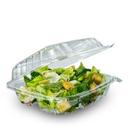 Dart Clear Square Medium OPS 1 Compartment Hinged Container, 8.3 x 8.3 x 2 inch -- 250 per case
