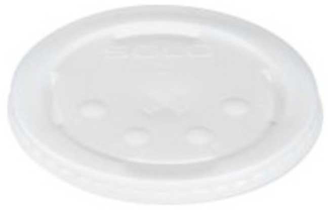 Solo High Impact Polystyrene Translucent Identification Straw Slotted Lid Only -- 960 per case