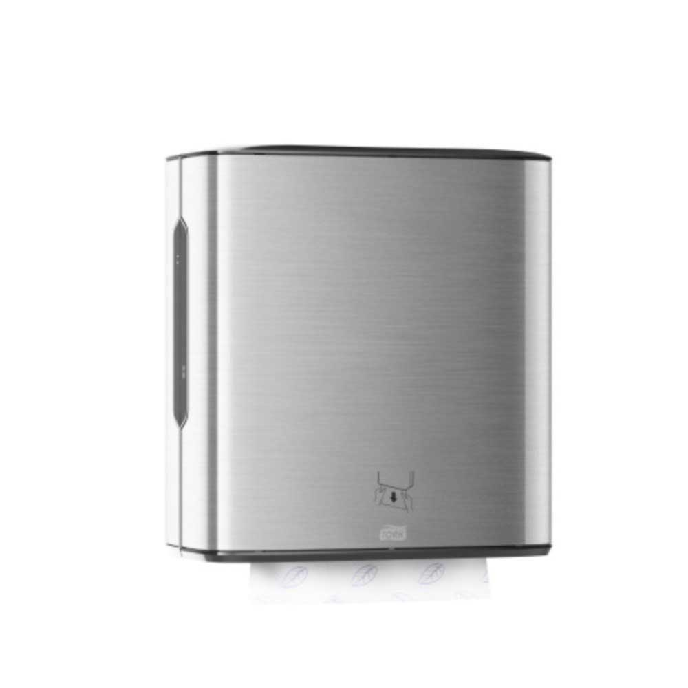 Tork Matic Universal Stainless Metal/plastic Silver Hand Towel Dispenser, 15.8 X 13.6 X 8.1 Inch