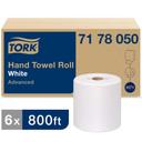Tork White Paper Advanced Hand Towel Roll, 7.438 inch x 800 Feet -- 6 per case