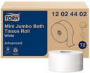 Tork Advanced 2-Ply White Mini Jumbo Bath Tissue Roll, 751 Feet x 3.48 x 3.48 inch -- 12 per case