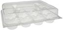 Pactiv Foodservice PETE Clear 12 Count Cupcake Clamshell Container, 64 Ounce Capacity -- 115 per case