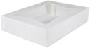 Southern Champion Tray White 1/2 Sheet Auto Bakery Window Box, 19 x 14 x 4 inch -- 50 per case