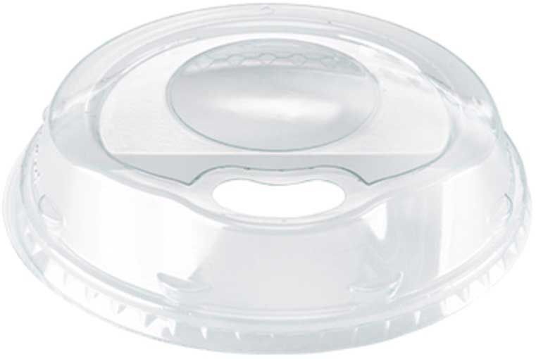 Amhil Clear Sip Thru Plastic Dome Lid For 16 To 24 Oz Cold Cups, 100 Count -- 10 Per Case
