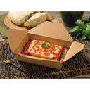 Westrock Bio-Plus Earth Rectangular Brown Paper Food Container, 8 x 6 x 1.87 inch -- 200 per case