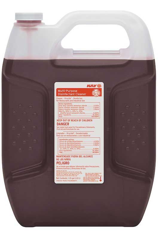 Kay Orange Multipurpose Disinfectant Cleaner, 1 Gallon -- 2 Per Case