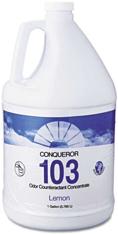 Fresh Products Conqueror 103 Lemon Odor Counteractant Concentrate, 1 Gallon -- 4 per case