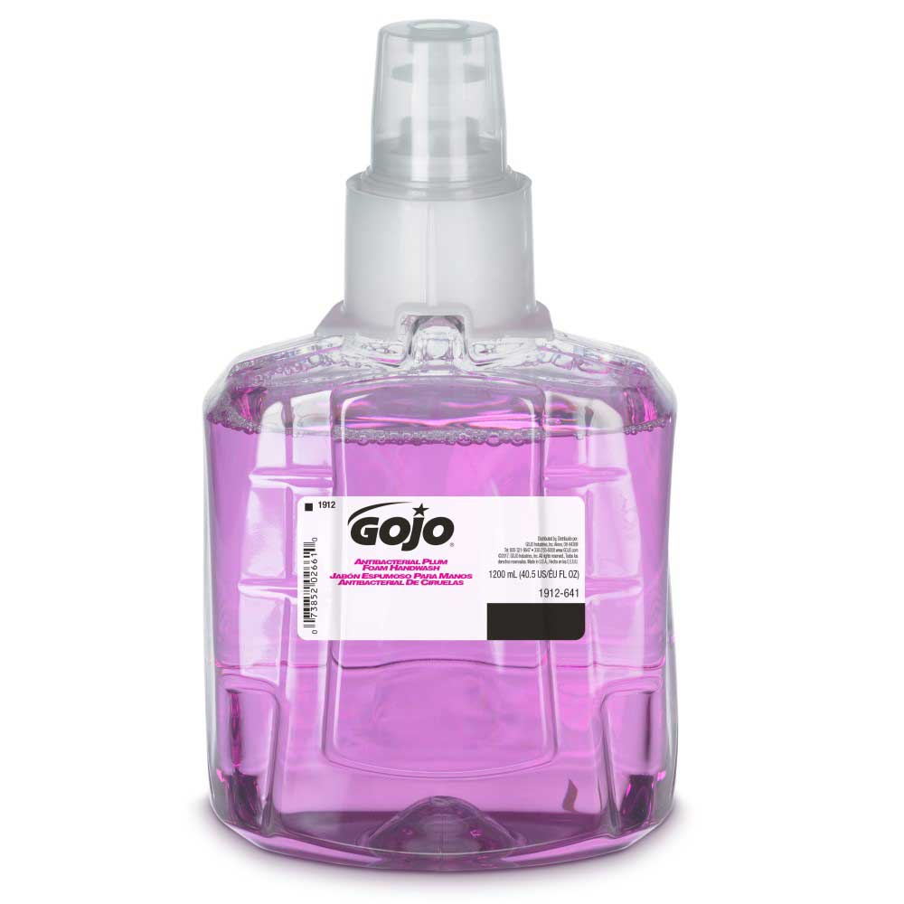 Gojo Antibacterial Plum Foam Handwash, 1200 Milliliter -- 2 per case